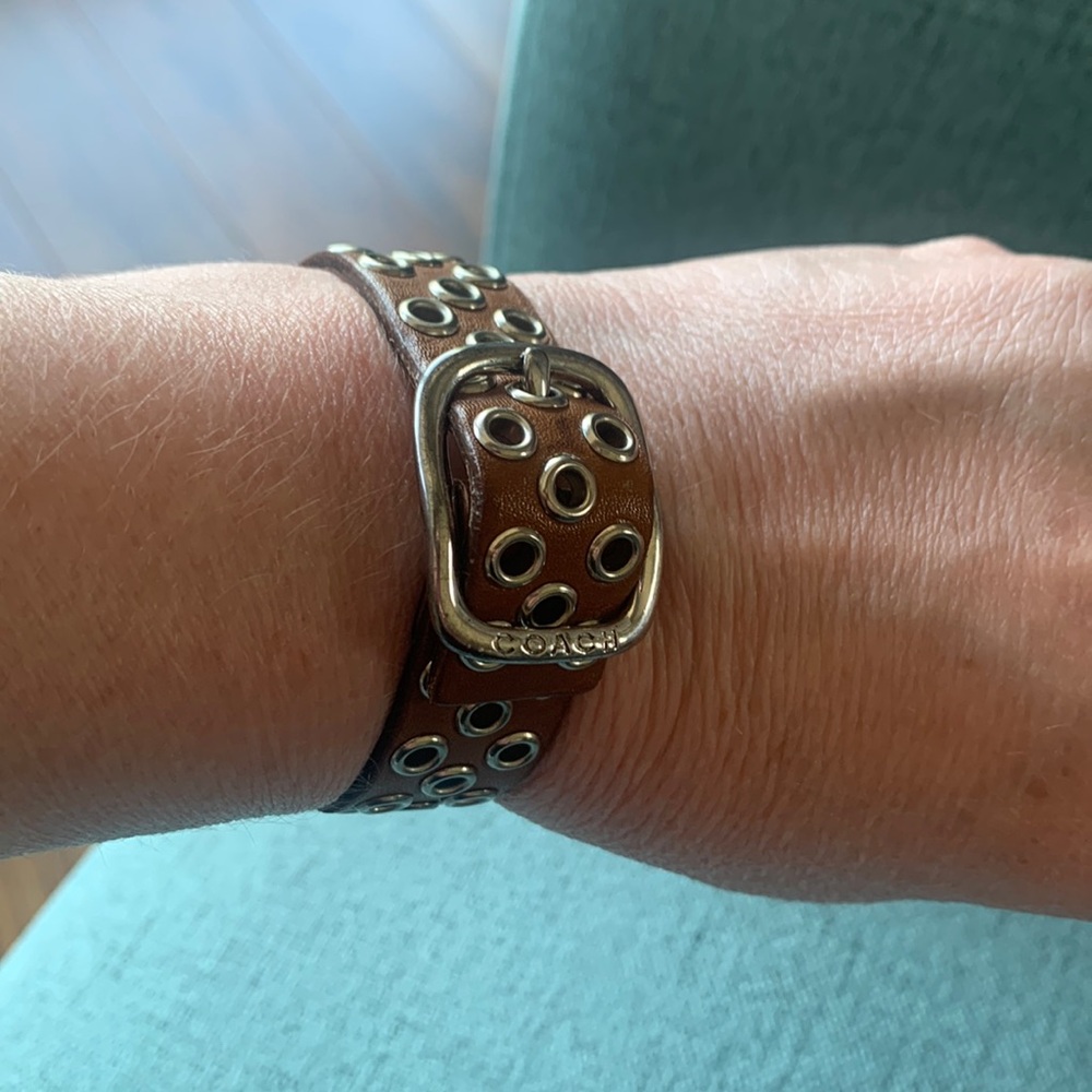 Free with any purchase - Genuine Leather Coach bracelet